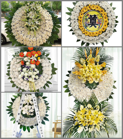 上海崇明区港西镇北闸村花圈速递