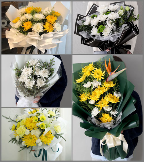 上海崇明区港西镇北闸村白事花束代送